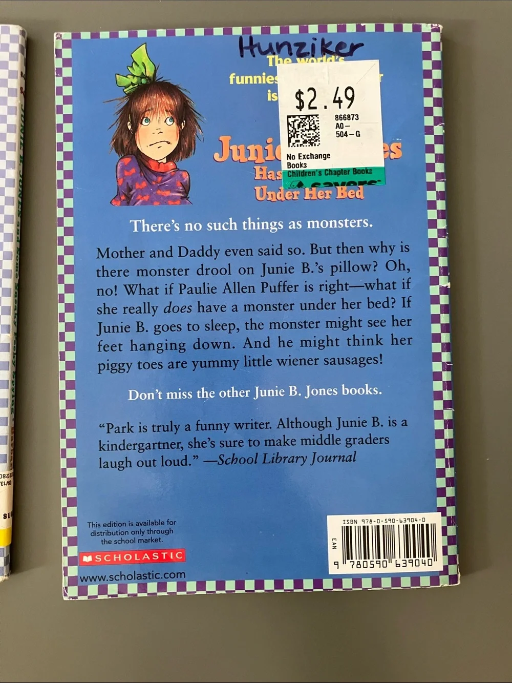 Barbara Park Junie B. Jones Book Set - Blue and White Covers